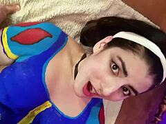 Orgía de bodypaint latina peluda en HD