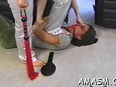 Wild cock in femdom bondage