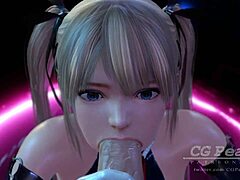 Marie Rose's deepthroat skills on display