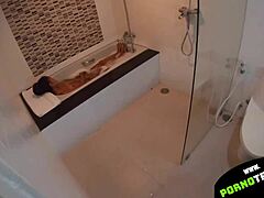 Bathroom tryst with horny teen