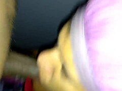 Nut-filled cumshot in mouth blowjob