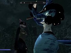 Skyrim sex adventure with BDSM theme