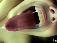 Tongue fetish video featuring Alice