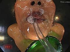 Asian babe swallows cum eagerly