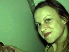 Wives get naughty in gloryhole action