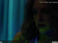 Riley Keough's sexy striptease performance