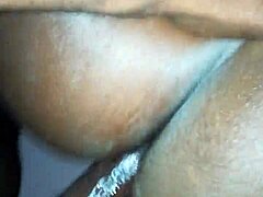 Busty black woman gets pounded