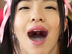 Asian maid gives incredible blowjobs