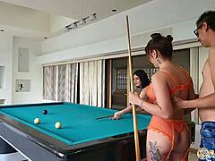 Bellezas explore billiards with Alex