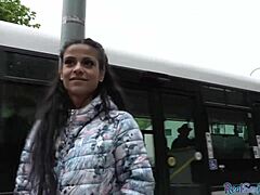 Public oral action with European cutie