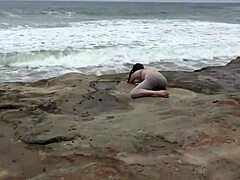 Yoga with beach babe outside