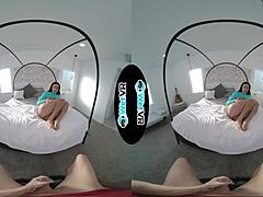 MilaMonets oral skills in VR porn