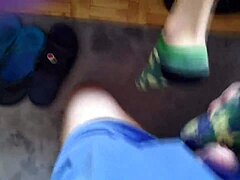 Gay teen pays for foot fetish