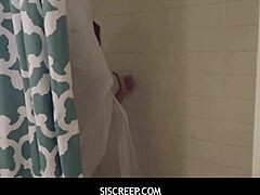 Step-siblings' steamy shower encounter