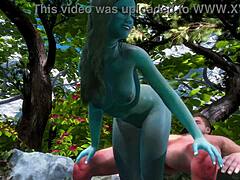 3D cartoon with hot nympho