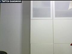 Twitch streamer's accidental handstand slip