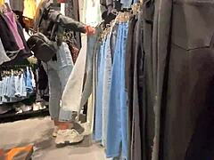 Cum in clothing store adventure