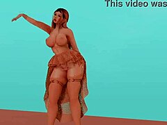 Second Life cartoon dancing fun