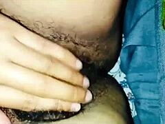 Hairy solo session with Indian babe