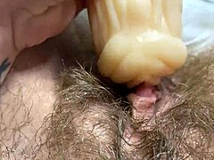 Close-up video of homemade masturbation