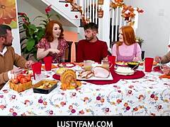 Redheads in taboo family roleplay