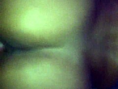 Cute teen performs footjob and masturbation close up