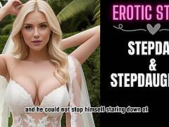 Novia da primera mamada tabú con padrastro viejo