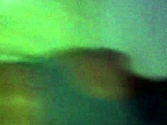 Cute teen performs footjob and masturbation close up