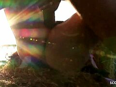 Сможешь ли ты выдержать эту сумасшедшую публичную FFMM четвёрку на ферме с Кристи Лав?