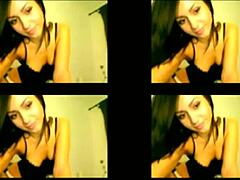 intriguing webcam girl performance