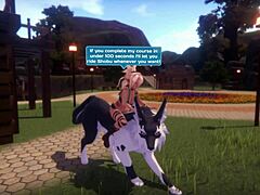 ฉันช่วยแมวหญิงน่ารักไม่ให้ตก แต่แล้วเราโดนควยยักษ์เย็ดก้นกลางแจ้งในเกมเฮนไต