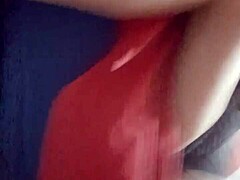 18-Year-Old Latina Neighbor's Daughter Alone at Home Gets Chatted Up. Her Shaved Pussy and Ass Licked but Scared of Massive Cock