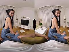 open those shaved legs for a taboo handjob?