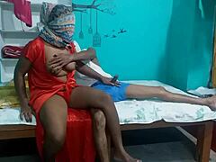 pampa is wearing a bikini, showing off her boobs, and she's fucking like a milf.