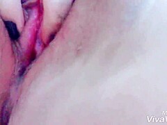 Bad girl masturbates intensely