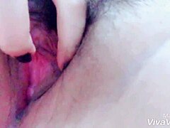 Bad girl masturbates intensely