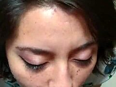 Maria sucks cock like a lollipop