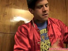 Stunning alt beauty gets interviewed for goth tattoo fetish casting.