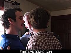 Twink and stepdad engage in anal