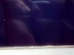 Chubby guy teases in panties