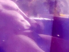 Chubby guy teases in panties