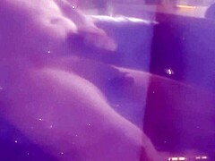 Chubby guy teases in panties