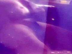 Chubby guy teases in panties