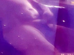 Chubby guy teases in panties