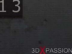 सेक्सी चेन वाली ब्रूनेट बड़े काले लंड से डॉगीस्टाइल लेती है।