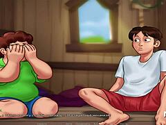 Umm, rakastan nähdä tuota söpöä blondia puumajassa Summertime Sagasta e3 53.