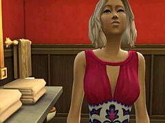 Padrastro Folla a Joven Después de Verla Masturbarse en la Silla