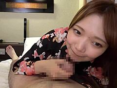 Amatoare asiatică sex POV cu creampie