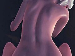 Цири из Ведьмака получает анальный трах в позе собаки и кончает в 3D хентай анимации