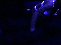 Is Scarlett Johnson having blacklight sex?